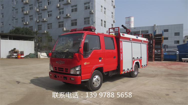 江特牌庆铃2吨水罐消防车  （国六）